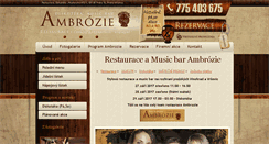 Desktop Screenshot of ambrozie.cz