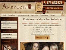 Tablet Screenshot of ambrozie.cz